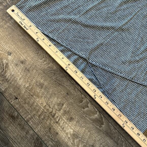 LOFT Women's Striped Cowl Neck Tunic Gray Black Size M - Picture 3 of 7